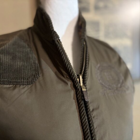 Ralph Lauren Olive Green Brown Vest Size Petite Medium - Picture 6 of 8